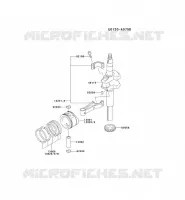 PISTON/VILEBREQUIN pour Kawasaki FC MOTORS