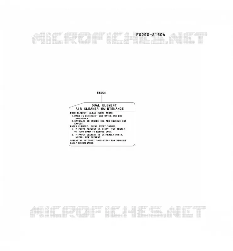 LABEL Kawasaki Petits Moteurs FC FC150V FC MOTORS  FC150V-LS01