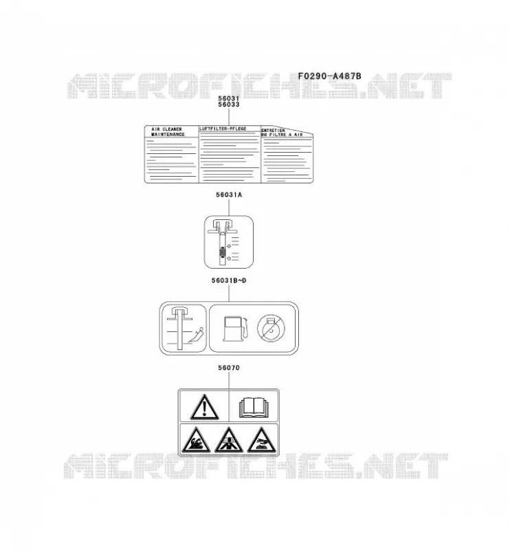 LABEL Kawasaki Petits Moteurs FC FC180V FC MOTORS  FC180V-AB50