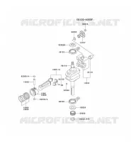 PISTON/VILEBREQUIN pour Kawasaki FC MOTORS