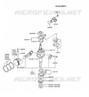PISTON/VILEBREQUIN pour Kawasaki FC MOTORS