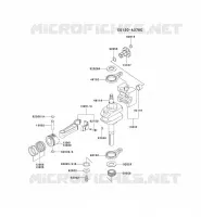 PISTON/VILEBREQUIN pour Kawasaki FC MOTORS