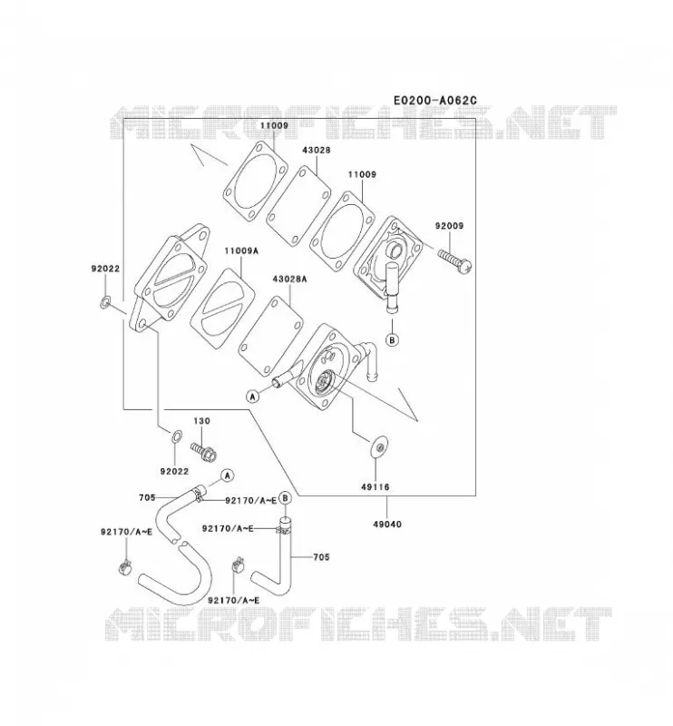 RESERVOIR CARBURANT/ROBINET Kawasaki Petits Moteurs FC FC540V FC MOTORS  FC540V-JS00