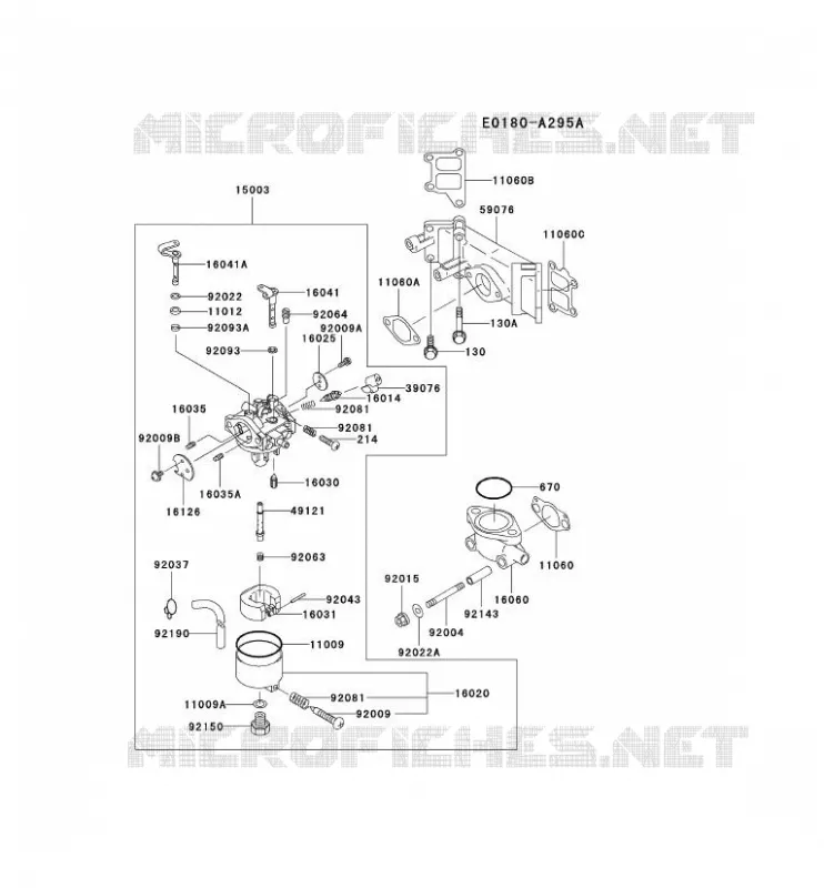 CARBURATEUR Kawasaki Petits Moteurs FD FD440V FD MOTORS  FD440V-AS02