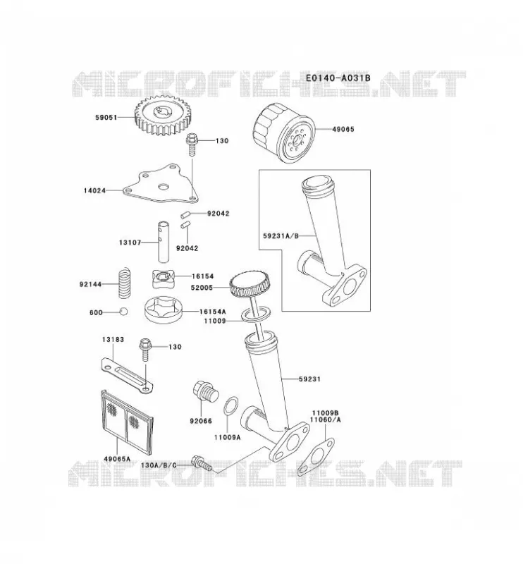 KIT DE GRAISSAGE Kawasaki Petits Moteurs FD FD440V FD MOTORS  FD440V-CS00