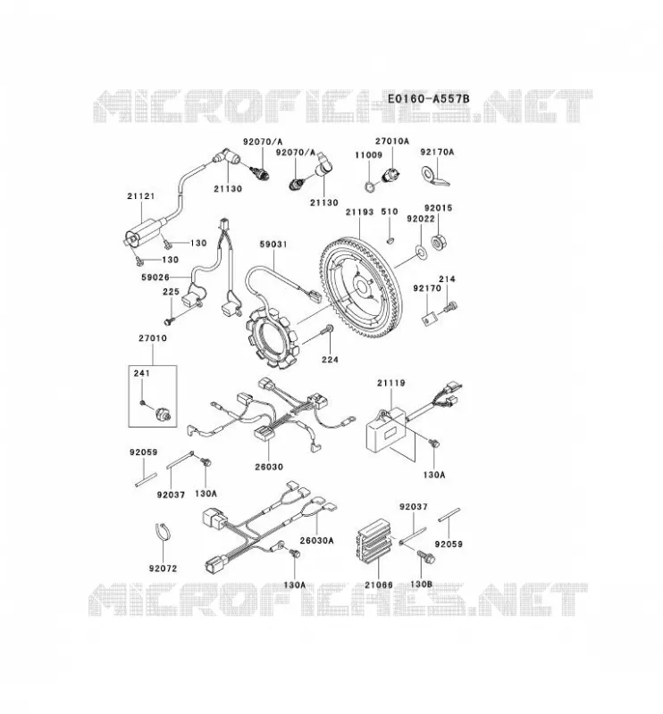 &Eacute;QUIPEMENT ELECTRIQUE Kawasaki Petits Moteurs FD FD501D FD MOTORS  FD501D-AS03
