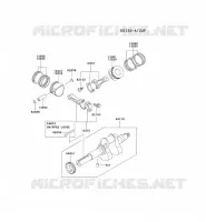 PISTON/VILEBREQUIN pour Kawasaki FD MOTORS