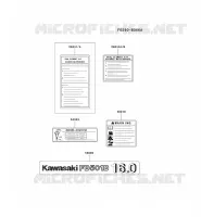 LABEL pour Kawasaki FD MOTORS