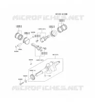 PISTON/VILEBREQUIN pour Kawasaki FD MOTORS