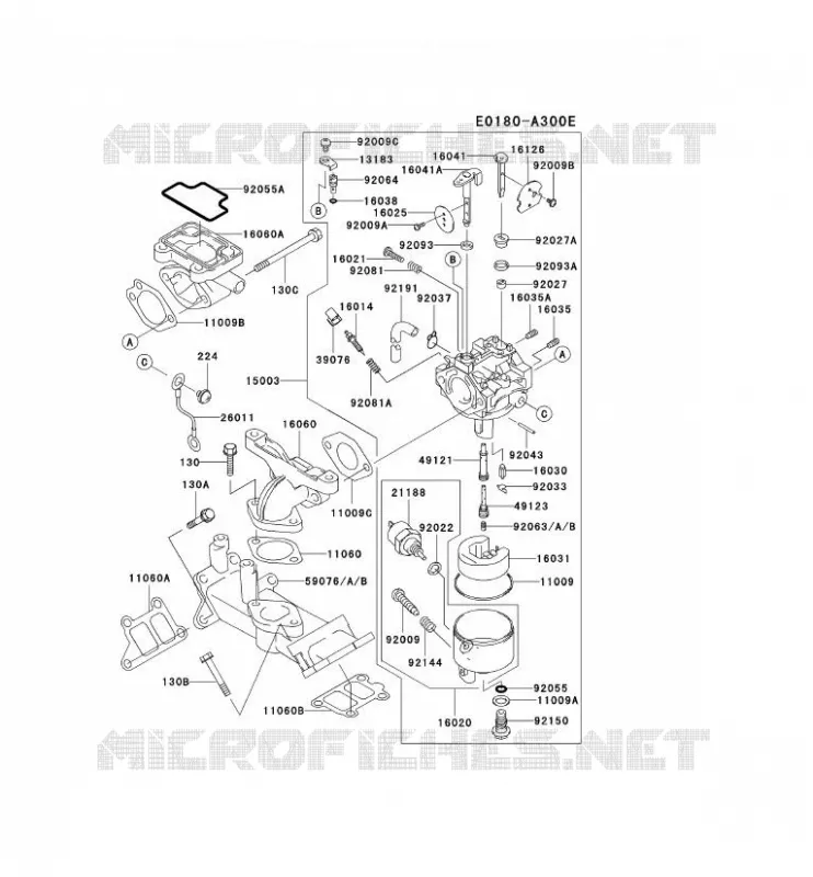 CARBURATEUR Kawasaki Petits Moteurs FD FD501D FD MOTORS  FD501D-CL70