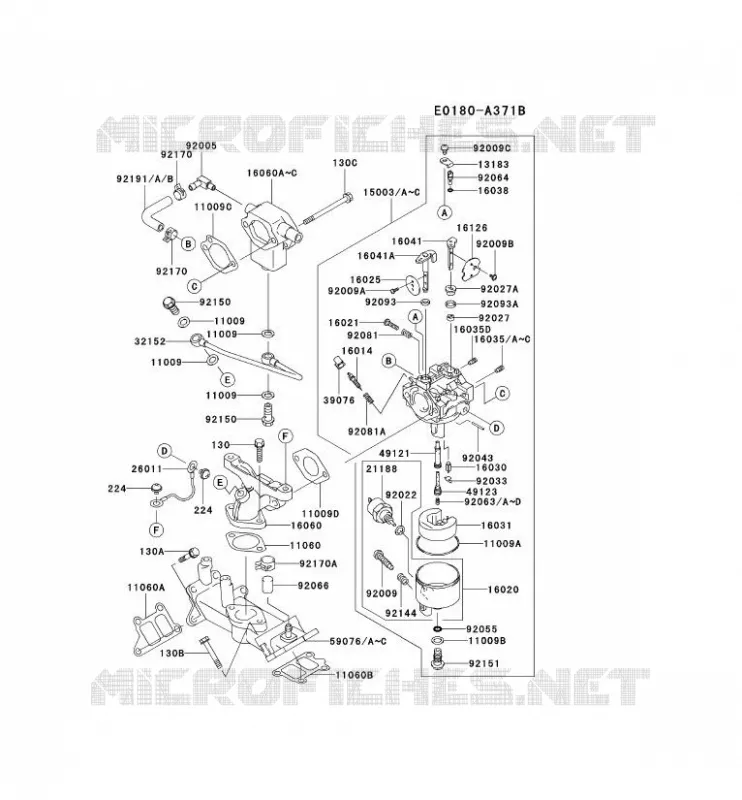 CARBURATEUR Kawasaki Petits Moteurs FD FD501D FD MOTORS  FD501D-CS04