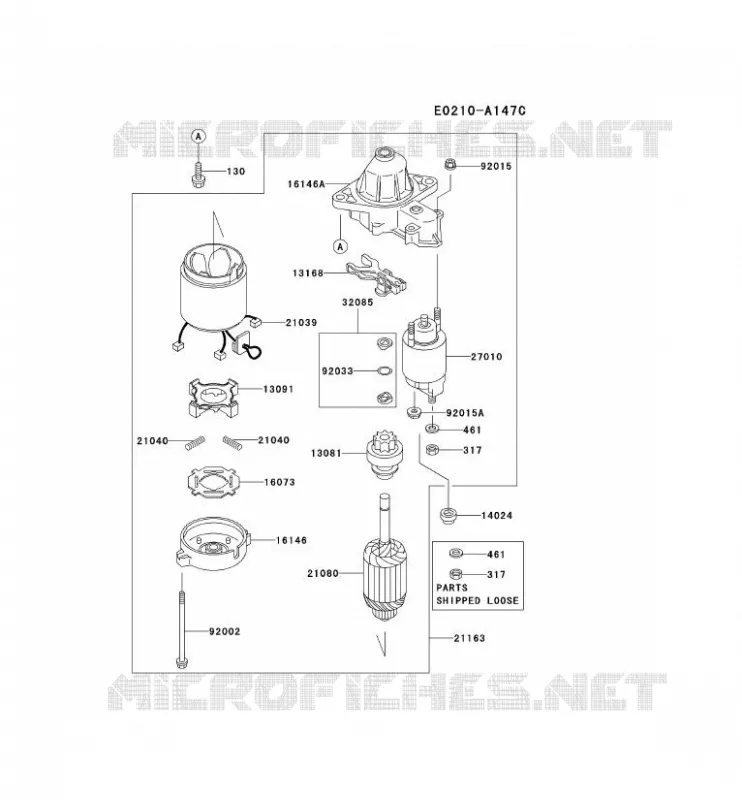 D&Eacute;MARREUR Kawasaki Petits Moteurs FD FD501V FD MOTORS  FD501V-AS03