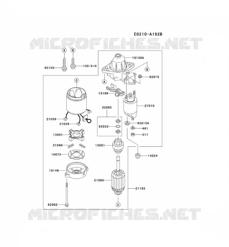 D&Eacute;MARREUR Kawasaki Petits Moteurs FD FD501V FD MOTORS  FD501V-AS04