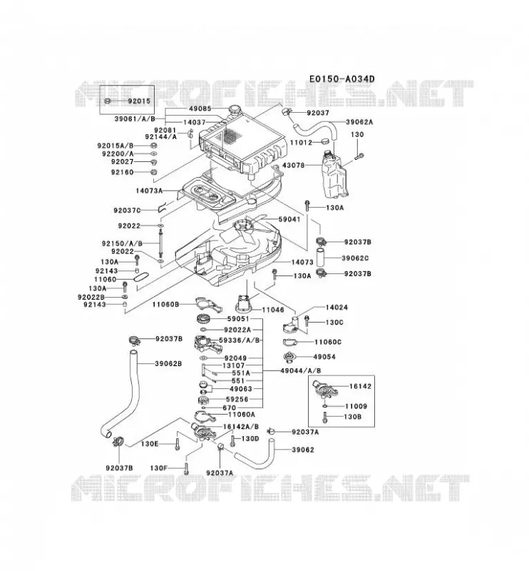 REFROIDISSEMENT Kawasaki Petits Moteurs FD FD501V FD MOTORS  FD501V-CS00