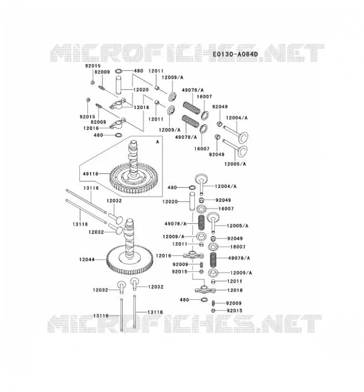 SOUPAPE/ARBRE A CAME Kawasaki Petits Moteurs FD FD501V FD MOTORS  FD501V-CS01