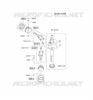 PISTON/VILEBREQUIN pour Kawasaki FD MOTORS