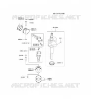 PISTON/VILEBREQUIN pour Kawasaki FD MOTORS