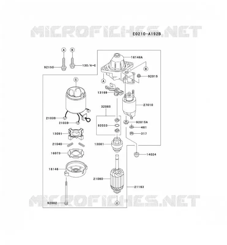 D&Eacute;MARREUR Kawasaki Petits Moteurs FD FD501V FD MOTORS  FD501V-ES04