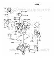 CULASSE/CARTER MOTEUR pour Kawasaki FD MOTORS