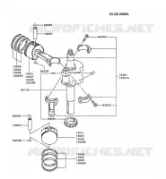PISTON/VILEBREQUIN pour Kawasaki FD MOTORS