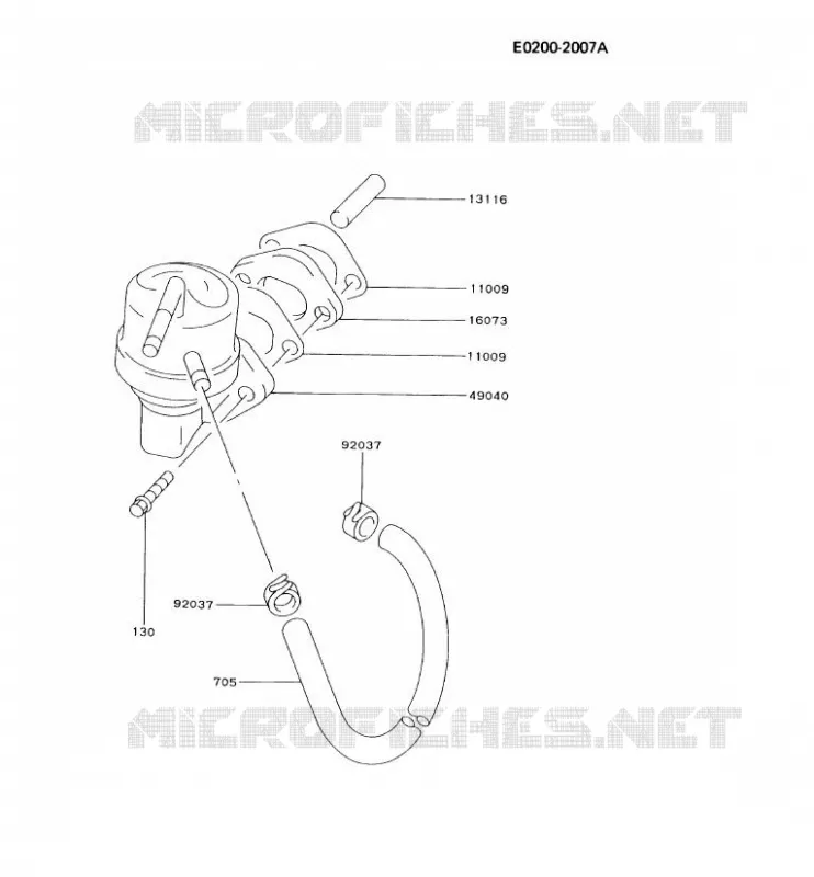 RESERVOIR CARBURANT/ROBINET Kawasaki Petits Moteurs FD FD590V FD MOTORS  FD590V-AS00