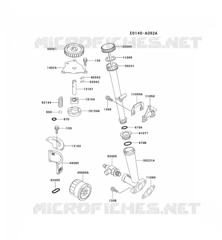 KIT DE GRAISSAGE Kawasaki Petits Moteurs FD FD590V FD MOTORS  FD590V-AS06
