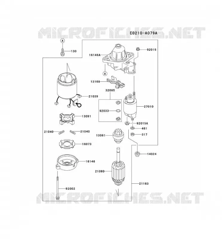 D&Eacute;MARREUR Kawasaki Petits Moteurs FD FD590V FD MOTORS  FD590V-AS07