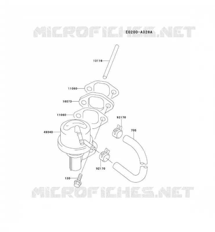 RESERVOIR CARBURANT/ROBINET Kawasaki Petits Moteurs FD FD590V FD MOTORS  FD590V-AS08