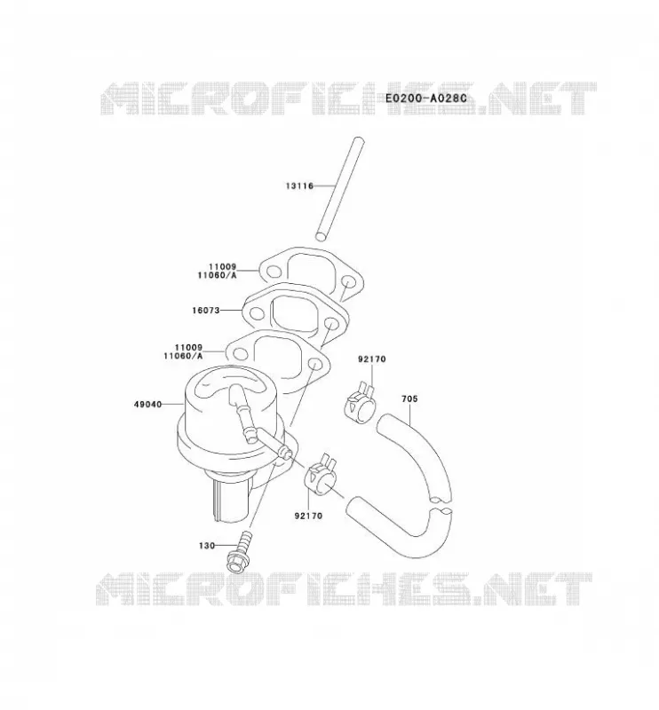 RESERVOIR CARBURANT/ROBINET Kawasaki Petits Moteurs FD FD590V FD MOTORS  FD590V-BS03
