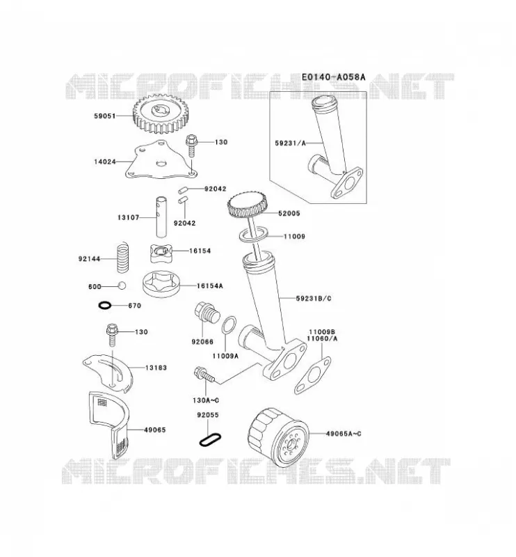 KIT DE GRAISSAGE Kawasaki Petits Moteurs FD FD590V FD MOTORS  FD590V-CS03