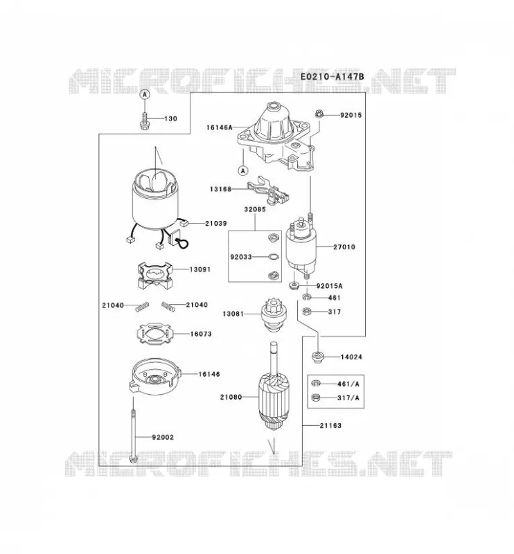 D&Eacute;MARREUR Kawasaki Petits Moteurs FD FD590V FD MOTORS  FD590V-CS06