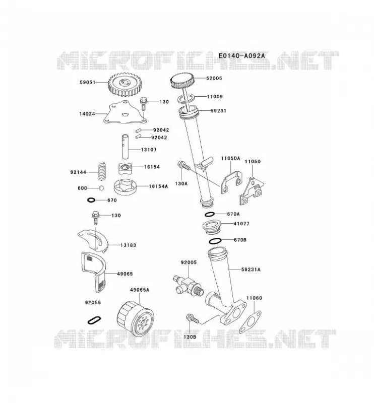 KIT DE GRAISSAGE Kawasaki Petits Moteurs FD FD590V FD MOTORS  FD590V-CS06