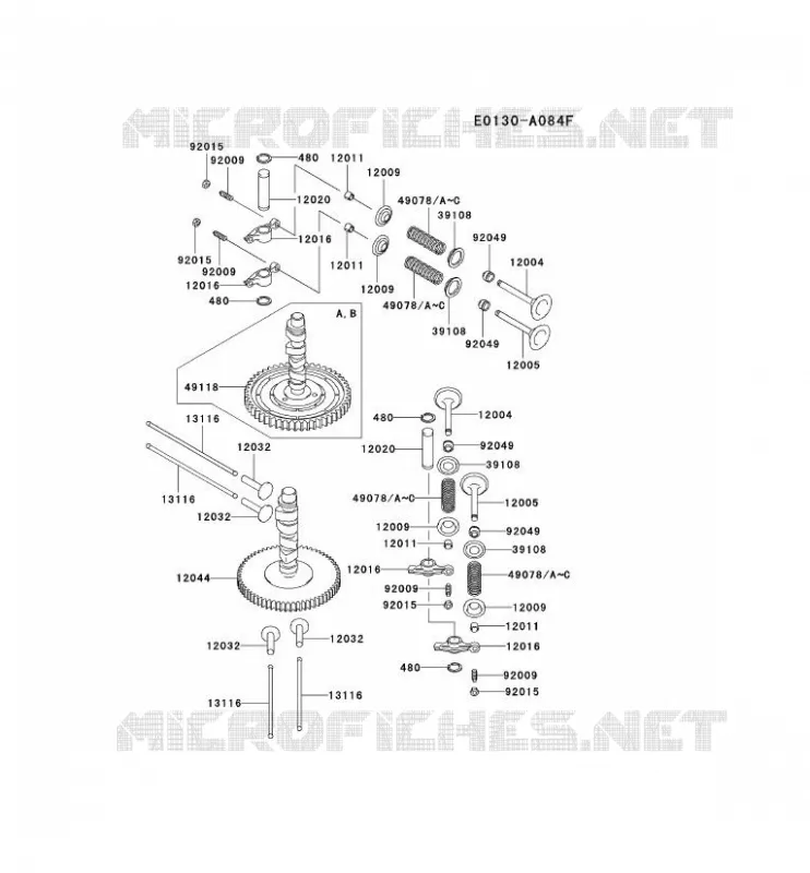 SOUPAPE/ARBRE A CAME Kawasaki Petits Moteurs FD FD590V FD MOTORS  FD590V-CS08