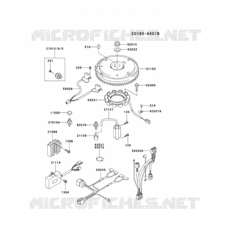&Eacute;QUIPEMENT ELECTRIQUE Kawasaki Petits Moteurs FD FD611V FD MOTORS  FD611V-CS00