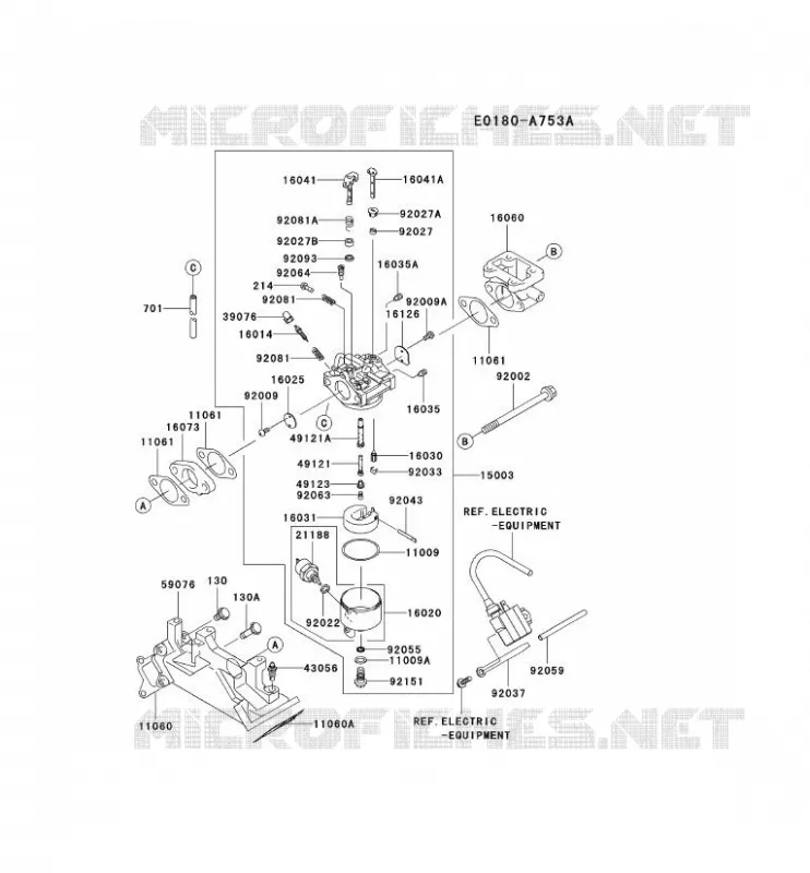 CARBURATEUR Kawasaki Petits Moteurs FD FD620D FD MOTORS  FD620D-AB01