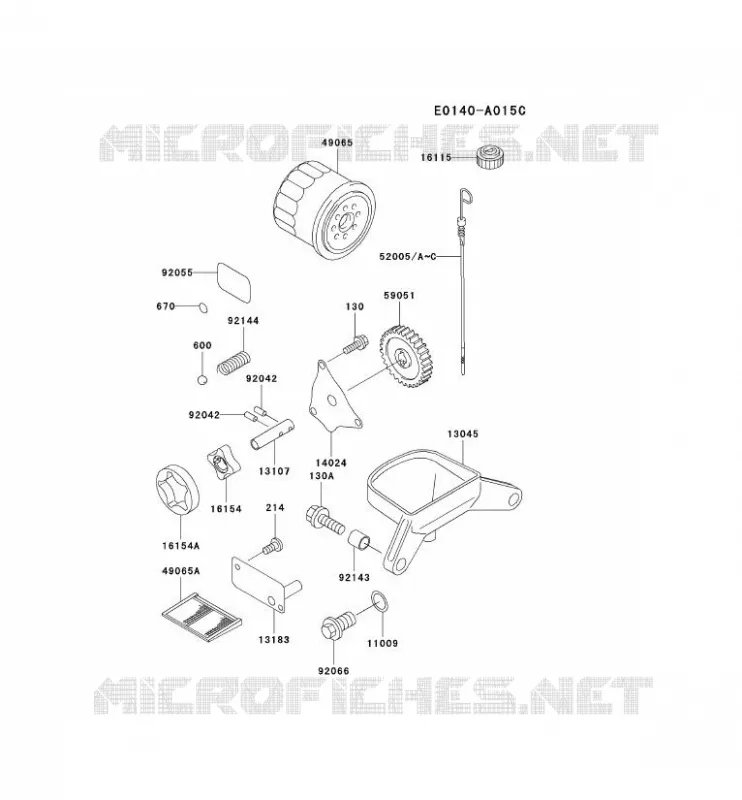 KIT DE GRAISSAGE Kawasaki Petits Moteurs FD FD620D FD MOTORS  FD620D-AS11