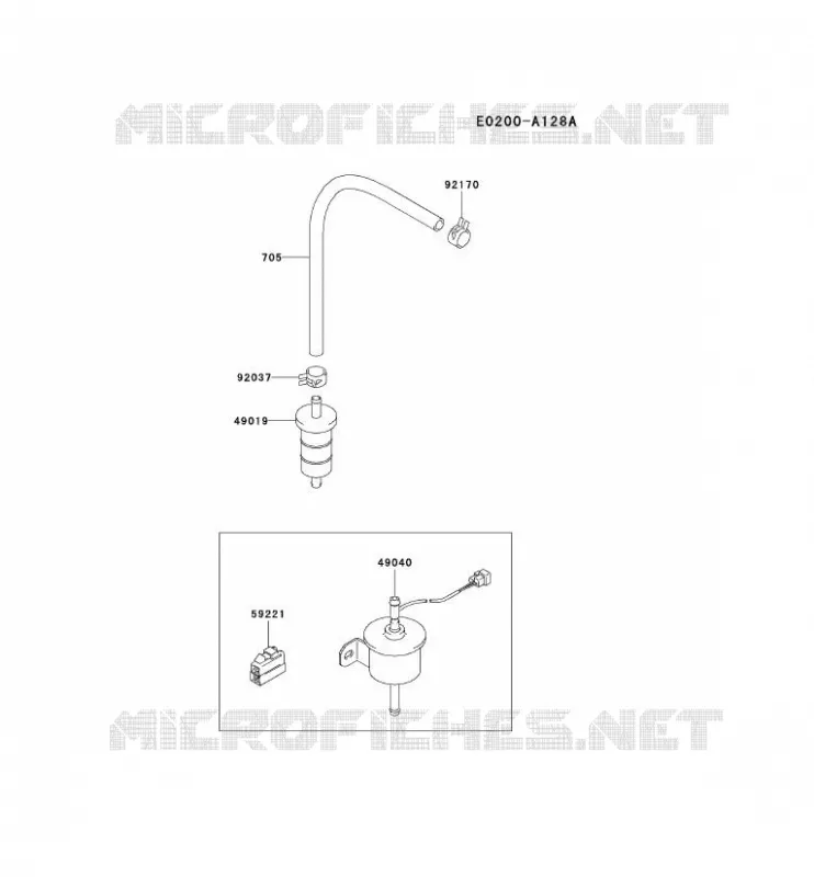 RESERVOIR CARBURANT/ROBINET Kawasaki Petits Moteurs FD FD620D FD MOTORS  FD620D-AS21