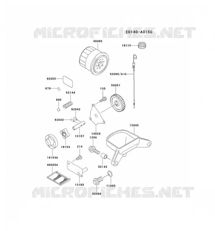 KIT DE GRAISSAGE Kawasaki Petits Moteurs FD FD620D FD MOTORS  FD620D-BS03