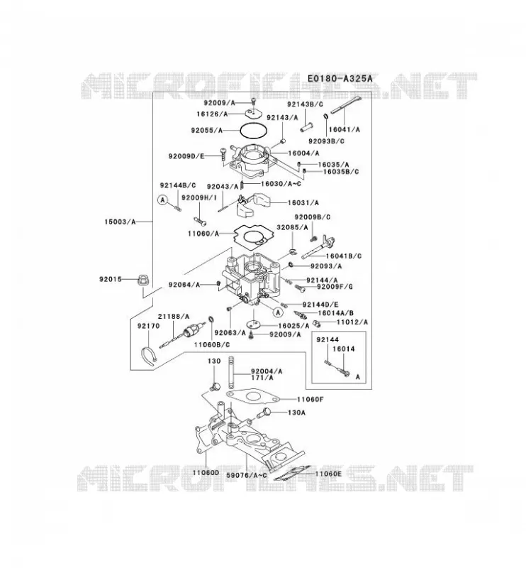 CARBURATEUR Kawasaki Petits Moteurs FD FD620D FD MOTORS  FD620D-BS06