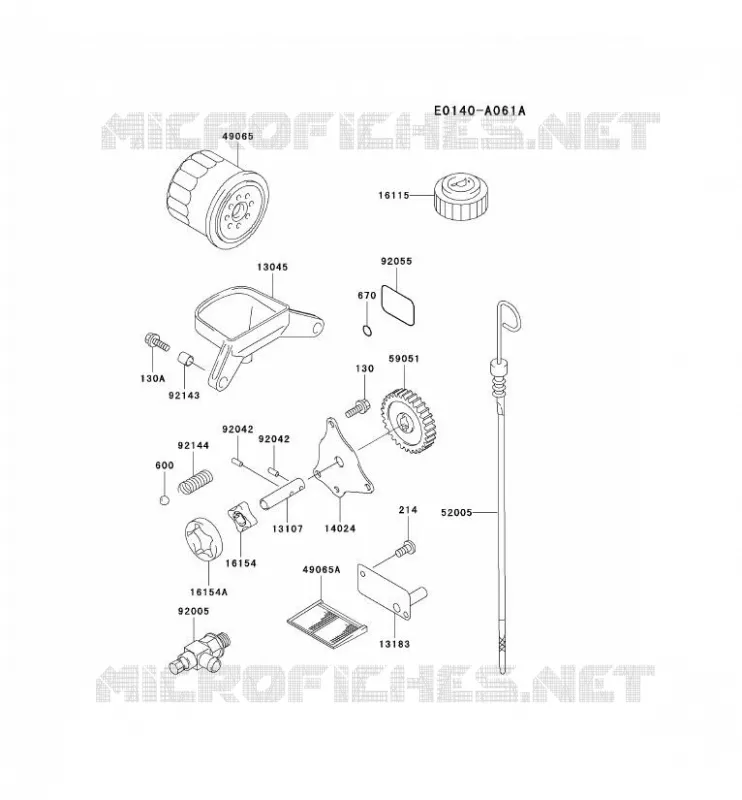 KIT DE GRAISSAGE Kawasaki Petits Moteurs FD FD620D FD MOTORS  FD620D-BS13