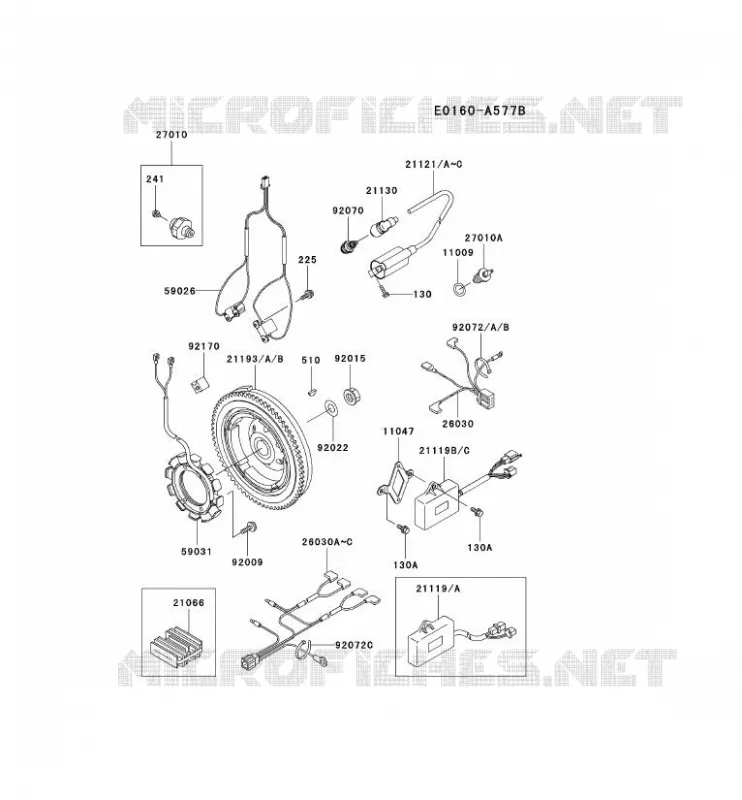 &Eacute;QUIPEMENT ELECTRIQUE Kawasaki Petits Moteurs FD FD620D FD MOTORS  FD620D-CS00