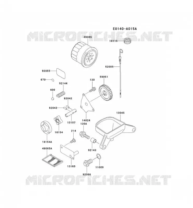 KIT DE GRAISSAGE Kawasaki Petits Moteurs FD FD620D FD MOTORS  FD620D-CS12