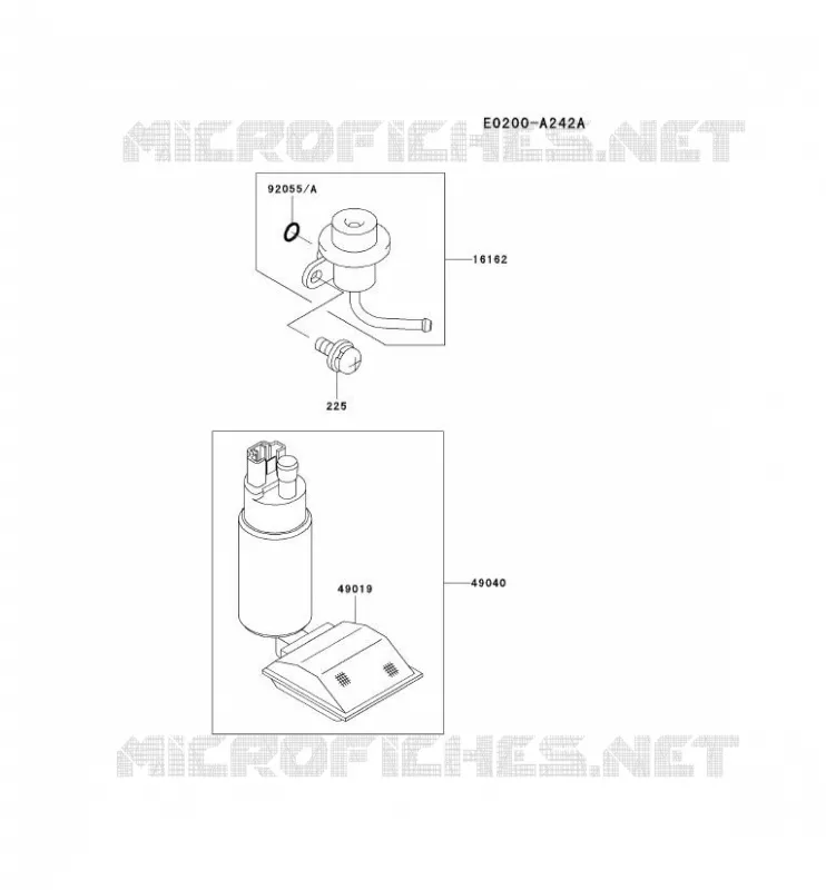 RESERVOIR CARBURANT/ROBINET Kawasaki Petits Moteurs FD FD620D FD MOTORS  FD620D-DS01