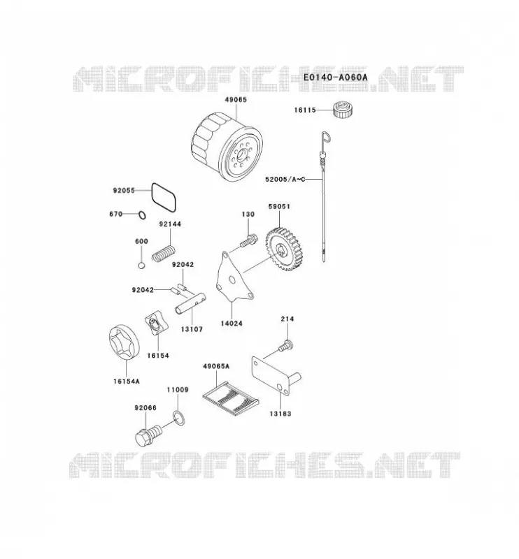 KIT DE GRAISSAGE Kawasaki Petits Moteurs FD FD620D FD MOTORS  FD620D-DS02