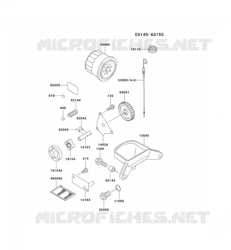 KIT DE GRAISSAGE Kawasaki Petits Moteurs FD FD620D FD MOTORS  FD620D-DS03