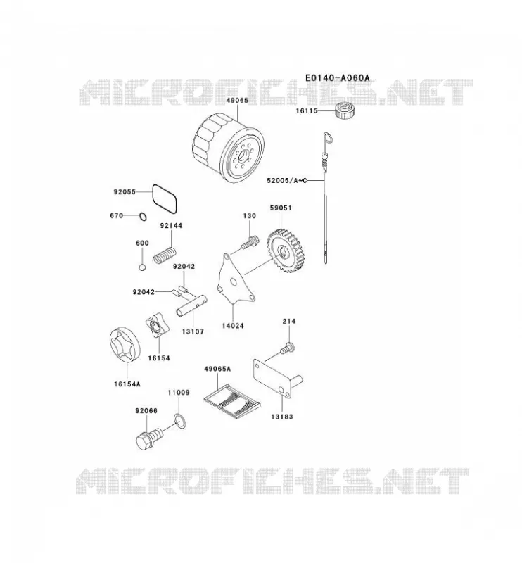 KIT DE GRAISSAGE Kawasaki Petits Moteurs FD FD620D FD MOTORS  FD620D-DS06