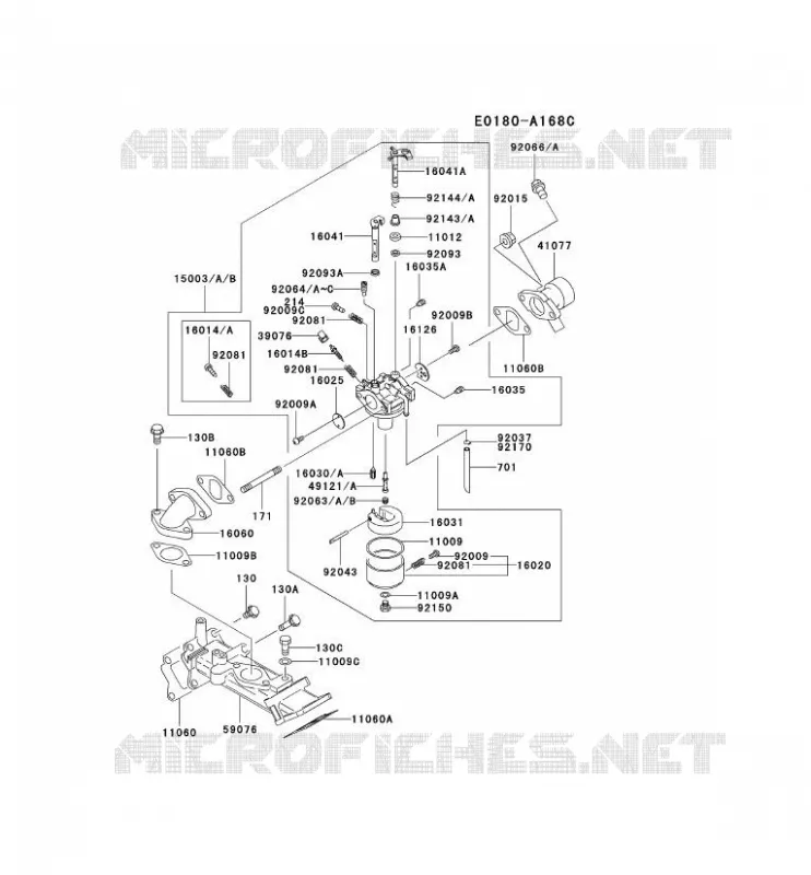 CARBURATEUR Kawasaki Petits Moteurs FD FD620D FD MOTORS  FD620D-DS11