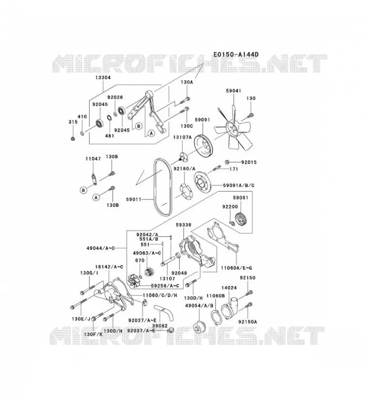 REFROIDISSEMENT Kawasaki Petits Moteurs FD FD620D FD MOTORS  FD620D-ES06