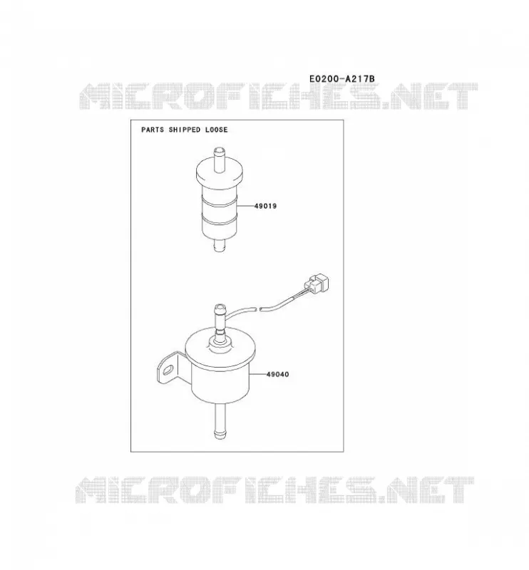 RESERVOIR CARBURANT/ROBINET Kawasaki Petits Moteurs FD FD620D FD MOTORS  FD620D-ES17