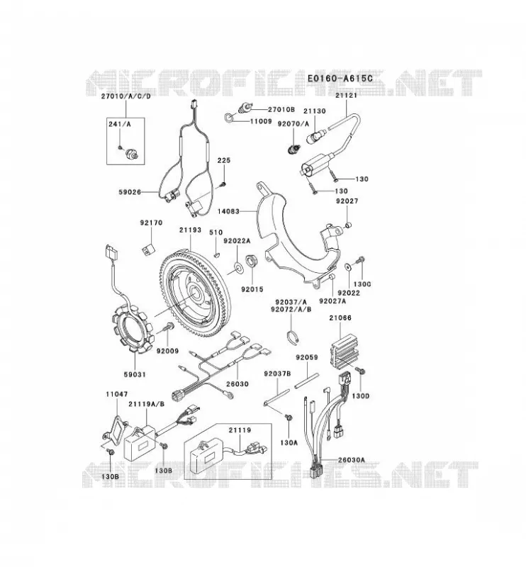 &Eacute;QUIPEMENT ELECTRIQUE Kawasaki Petits Moteurs FD FD620D FD MOTORS  FD620D-ES18